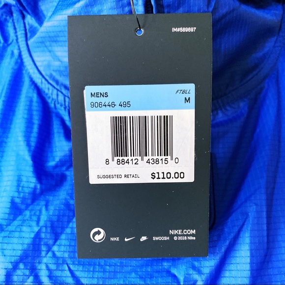 Nike NFL New York Giants Alpha Rush PO Jacket Blue Red Mens Medium / XL - Picture 8 of 8